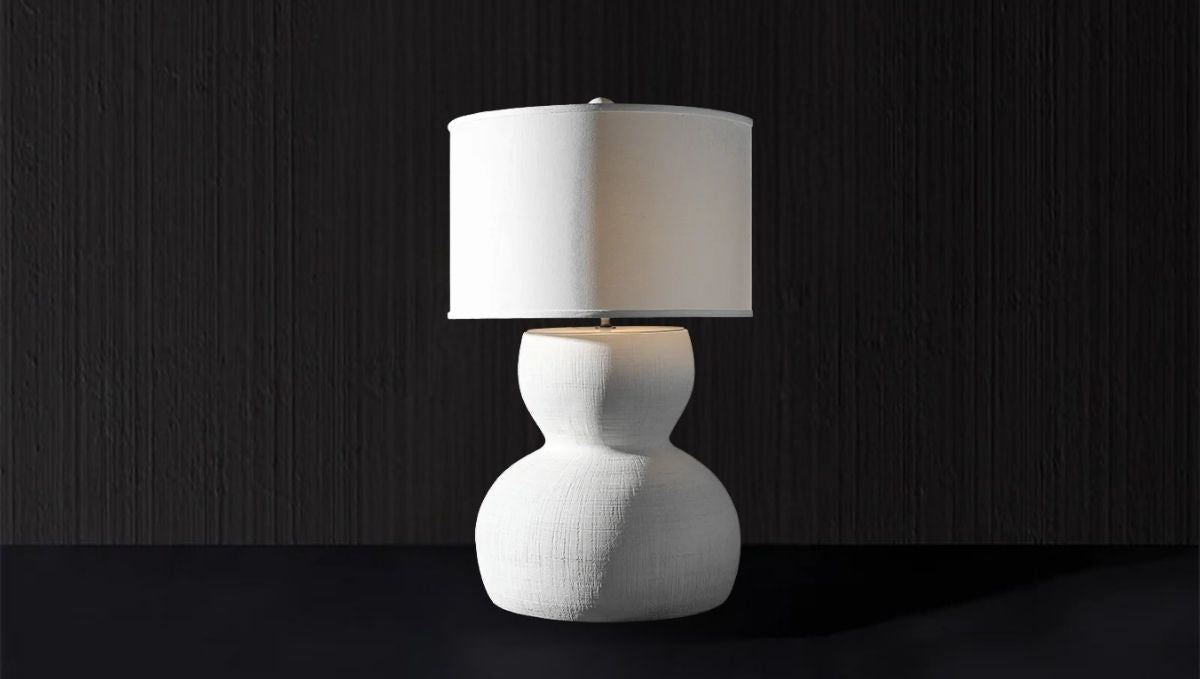 Custom ceramic table lamp designed for luxury home lighting